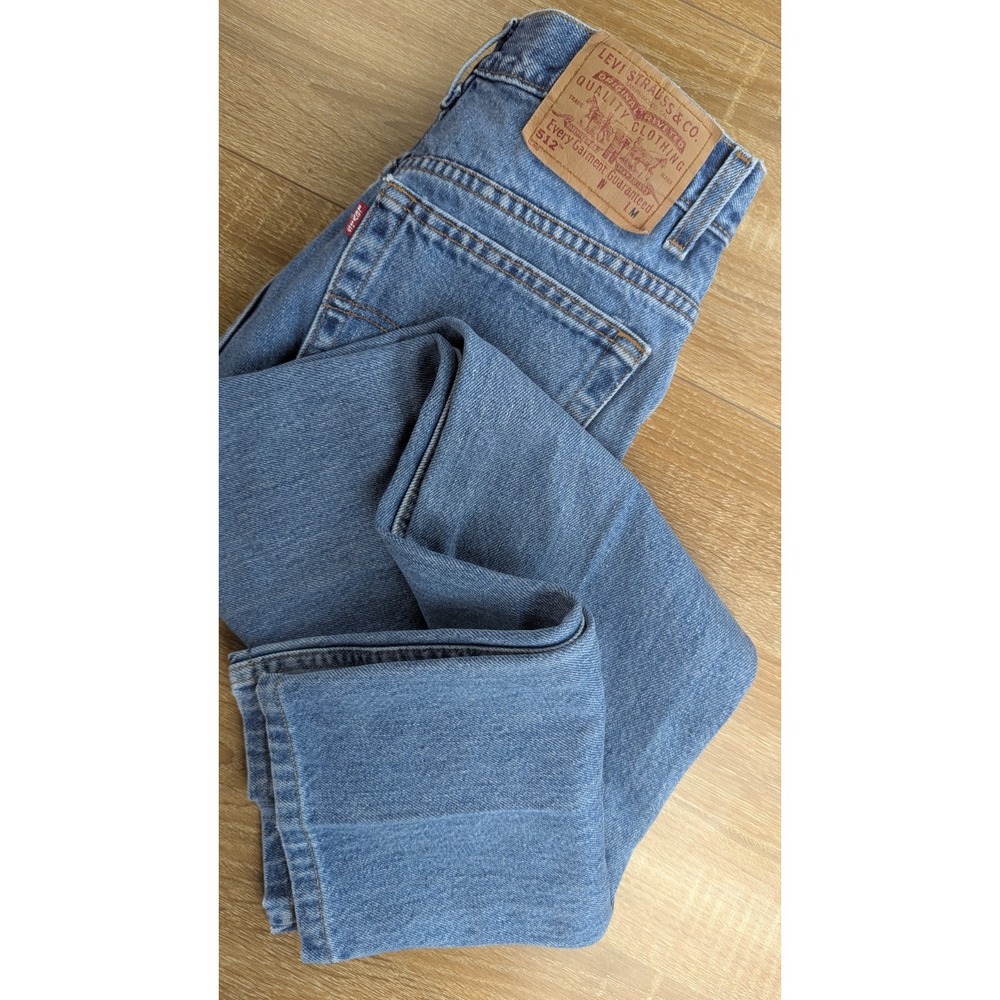 VTG Levis 512 Straight Leg Jeans Womens 10 Reg Slim Fit Tapered Leg Made In USA